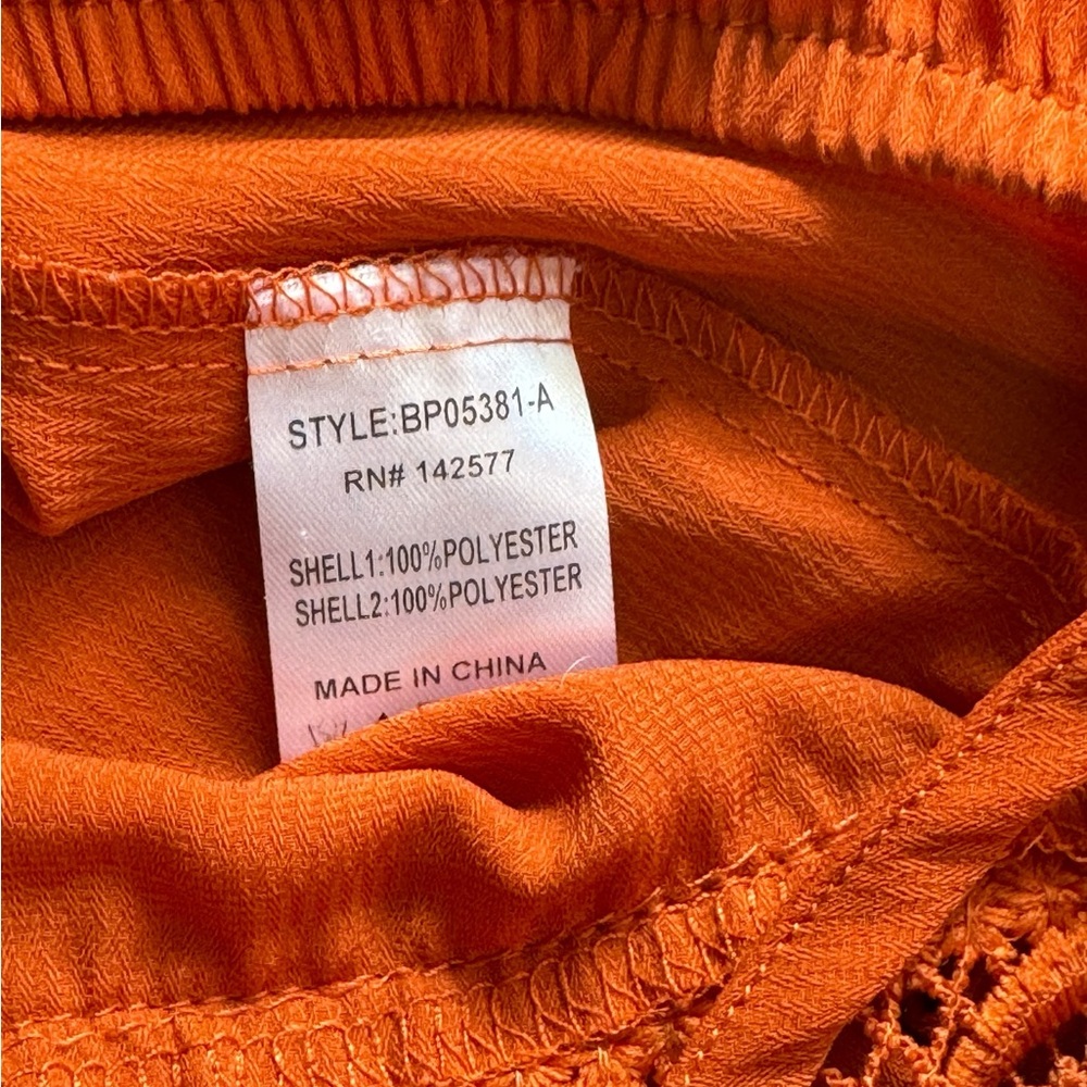 Gorgeous Blashe Orange Wide Leg Open Back Jumpsuit - Picture 11 of 12